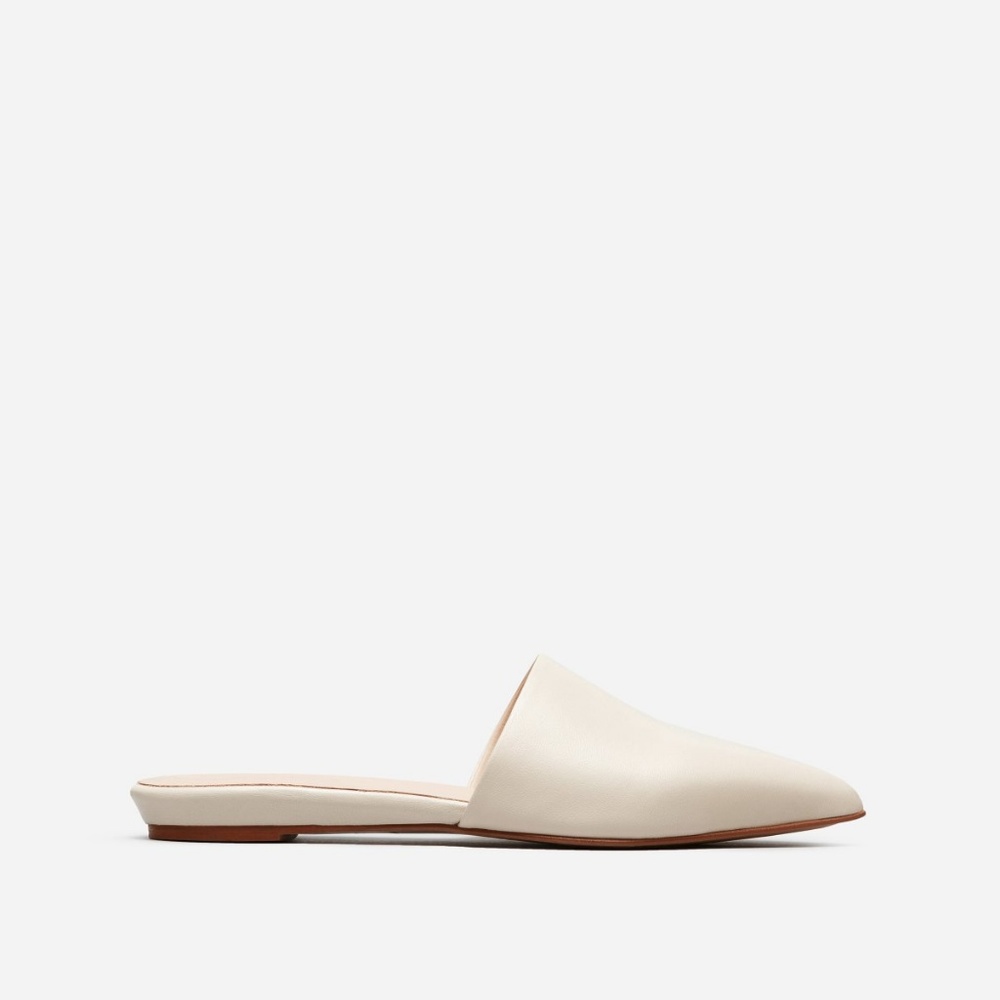 EVERLANE Pointed Slide BONE 8.5 SOLD OUT ON SITE